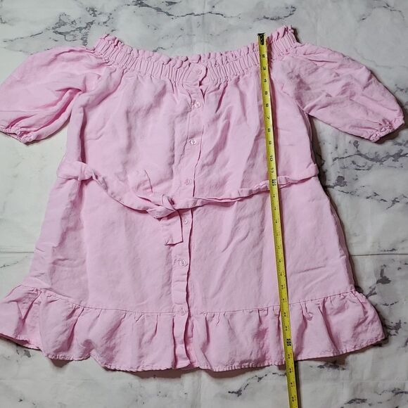 Caitlin Covington x Pink Lily Pink Off the Shoulder Dress - Picture 2 of 6